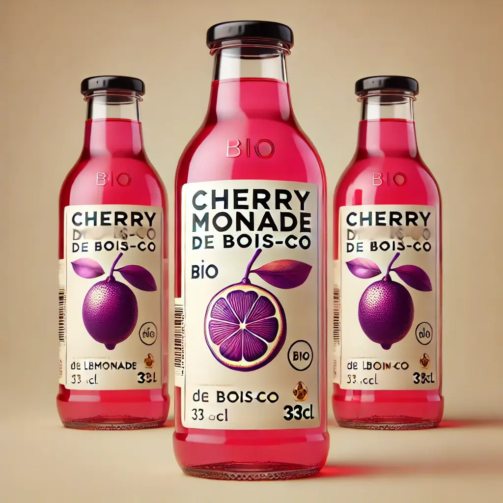 Pack 6 Cherrymonade Limonade Bio aromatisée cerise 33cl
