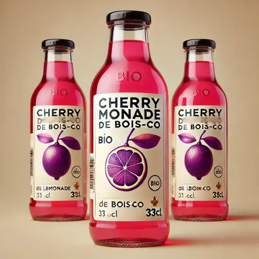 Pack 6 Cherrymonade Limonade Bio aromatisée cerise 33cl